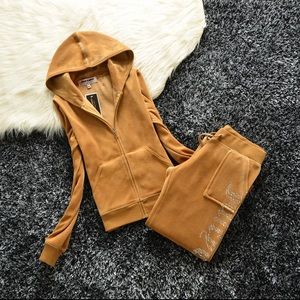 Camel/Brown/Gold Juicy Couture Tracksuit